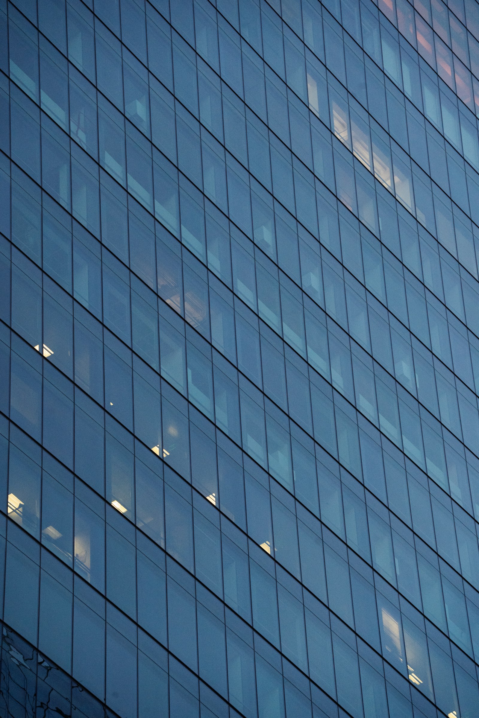 Modern commercial office building with glass facade