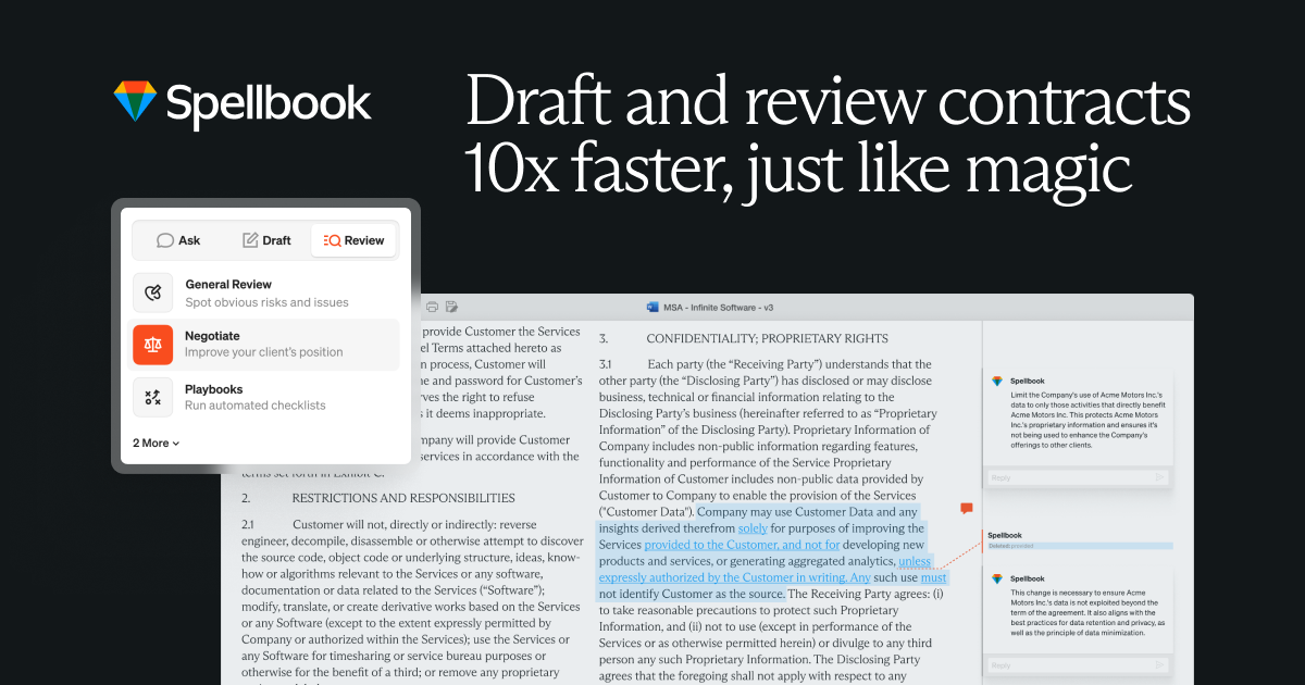 Spellbook Review: AI copilot for commercial real estate contract review built directly into Microsoft Word
