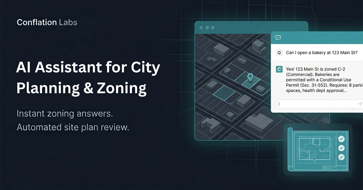 Conflation Labs Review: AI-powered research assistant that translates complex municipal zoning codes into plain English