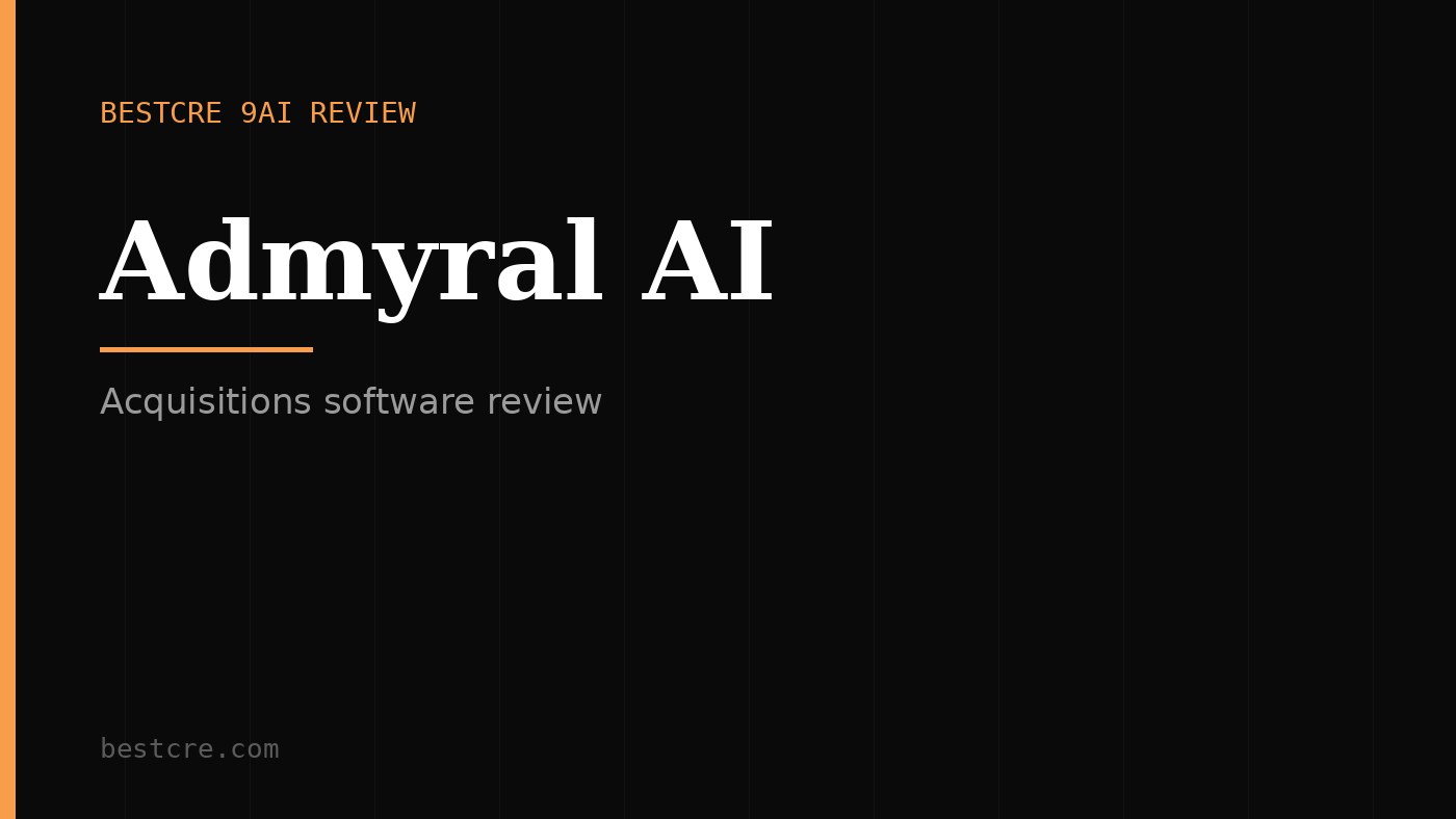 Admyral AI Review: AI skip tracing software designed to find commercial property owner contact information quickly