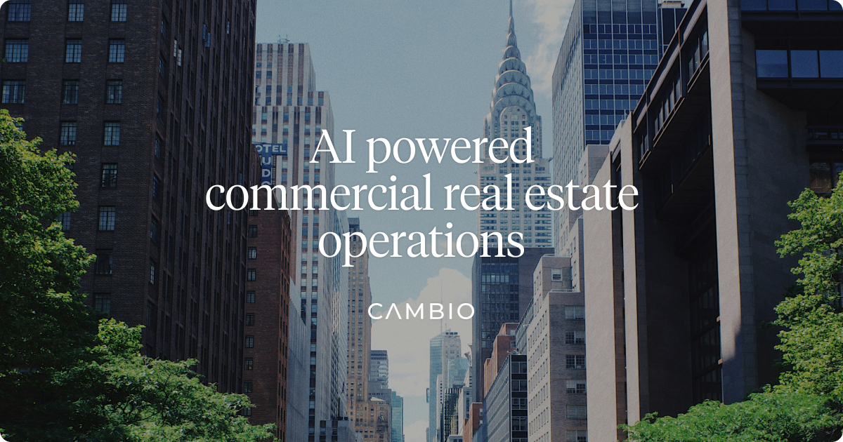 Cambio Review: AI agents for CRE capital planning and compliance