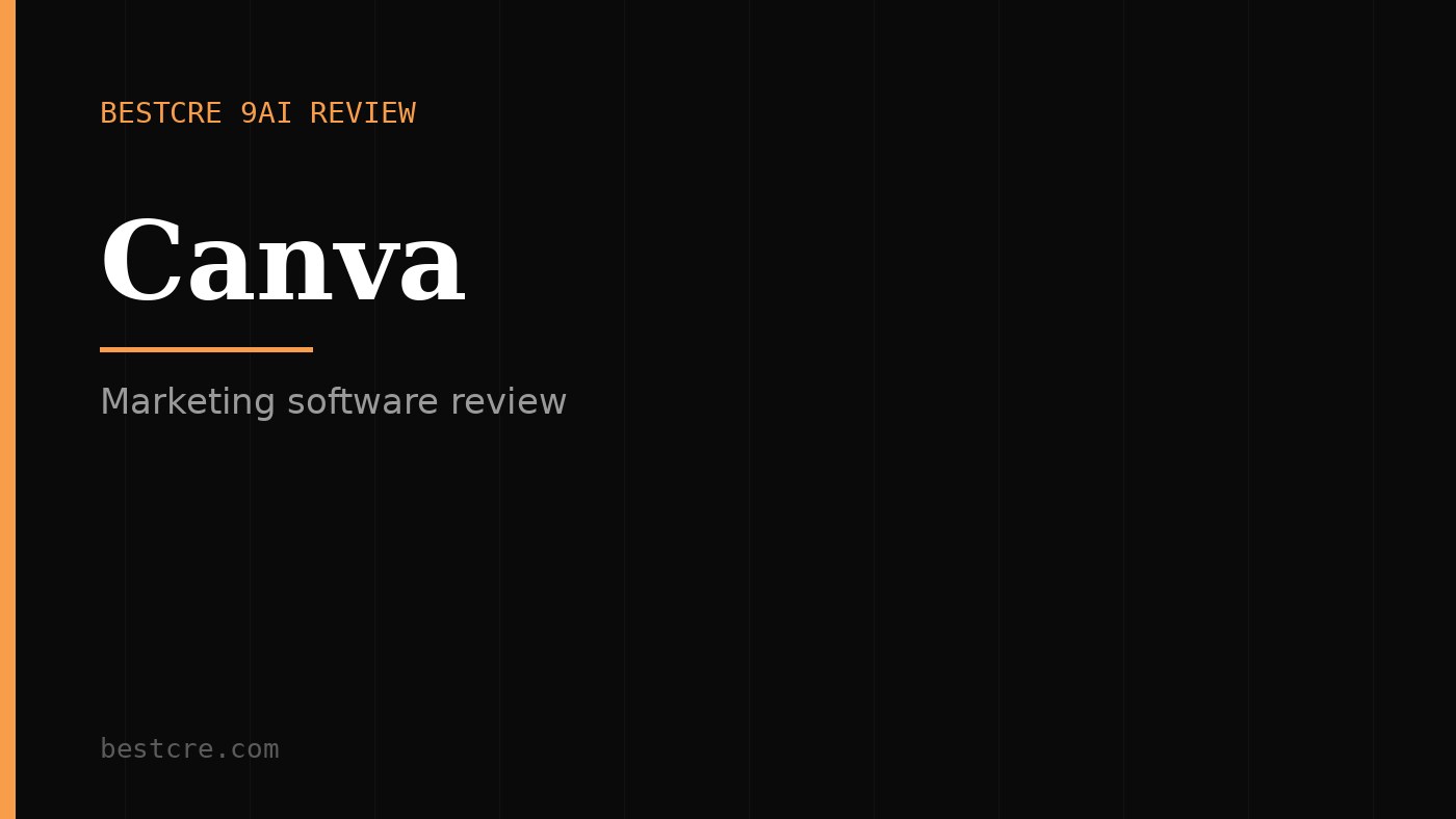 Canva Review: Accessible design platform for commercial real estate marketing collateral and presentations