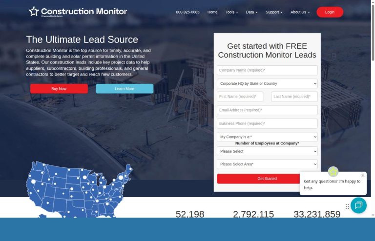 Construction Monitor Review: Building permit data for prospecting and market analysis