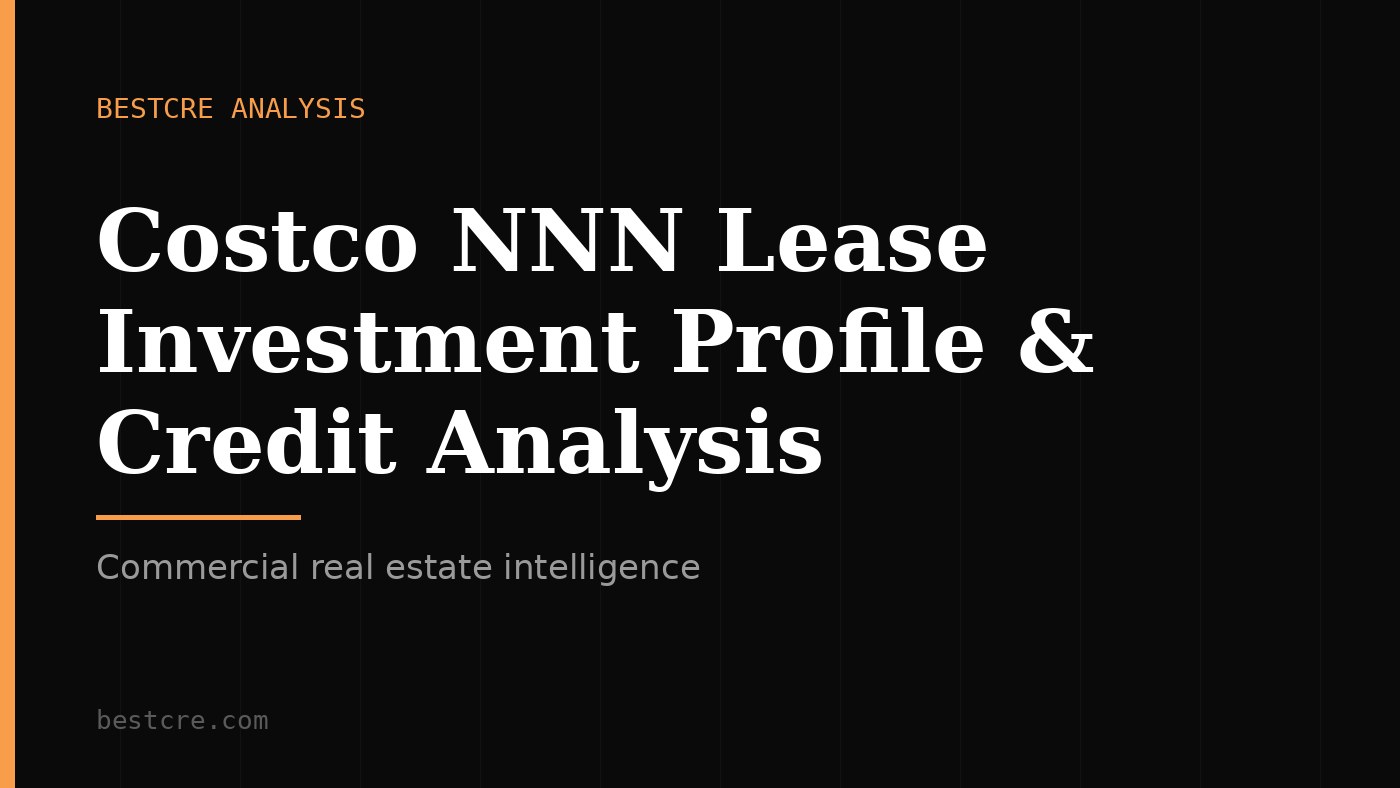 Costco NNN Lease Investment Profile & Credit Analysis | BestCRE