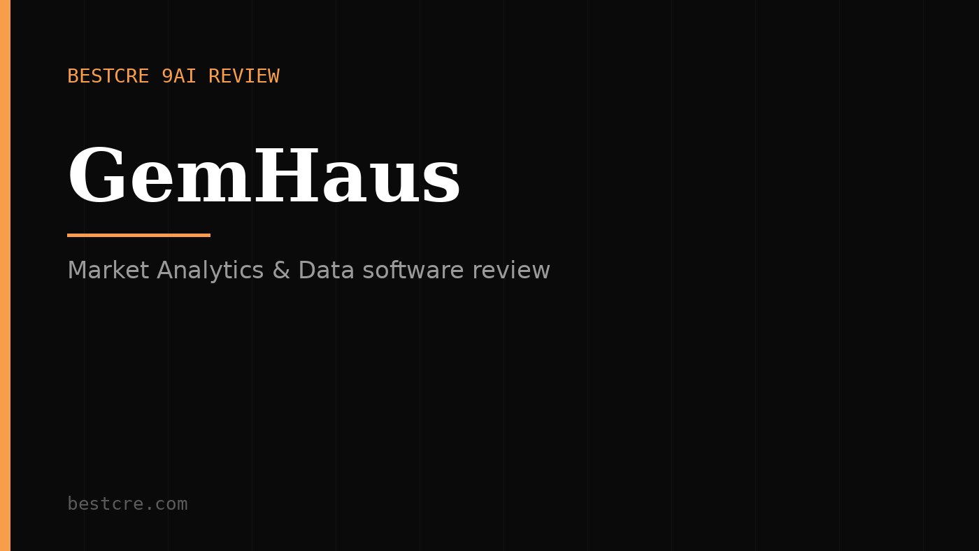 GemHaus Review: AI Powered Investment Analysis and Market Intelligence for Real Estate
