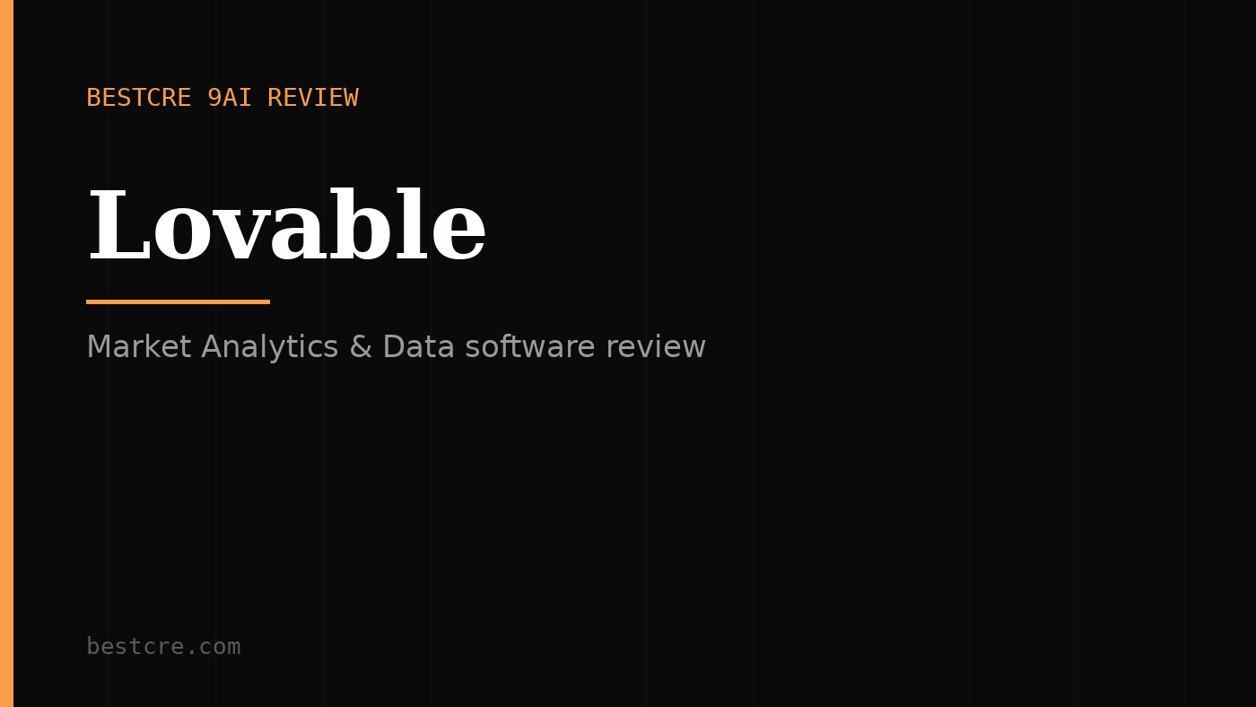 Lovable Review: AI Full-Stack App Development for CRE Teams