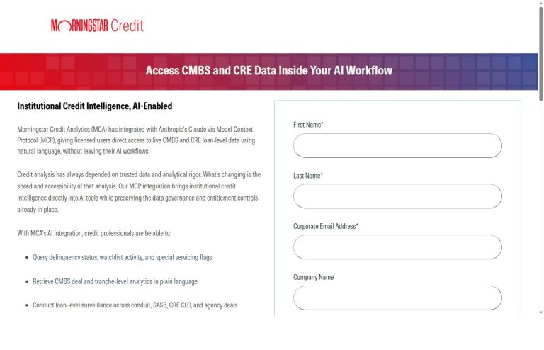 Morningstar Credit Analytics Review: CMBS surveillance and loan analysis inside AI workflows
