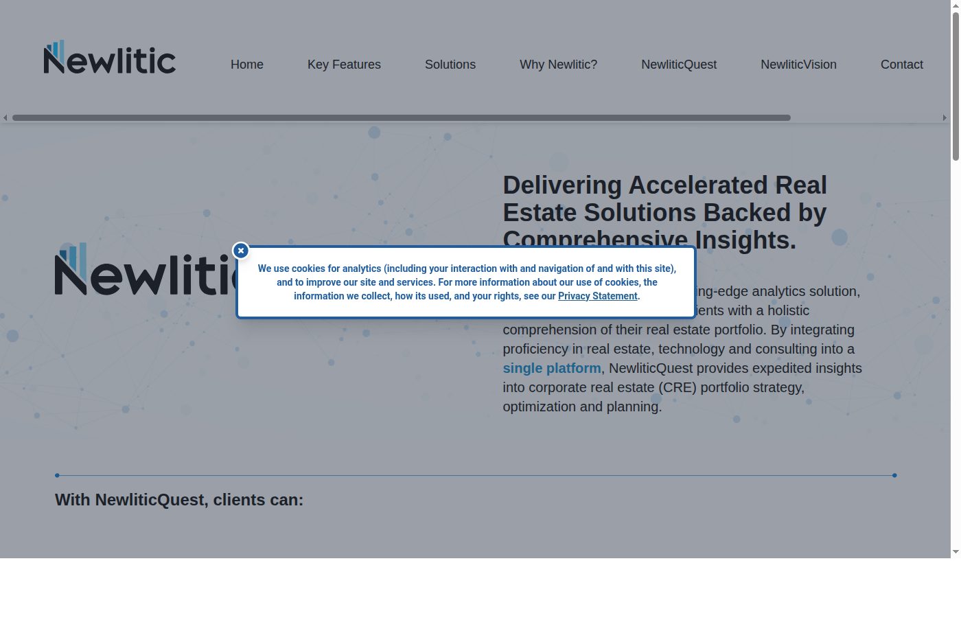 NewliticQuest Review: Advanced analytics platform for commercial real estate portfolio strategy and data visualization