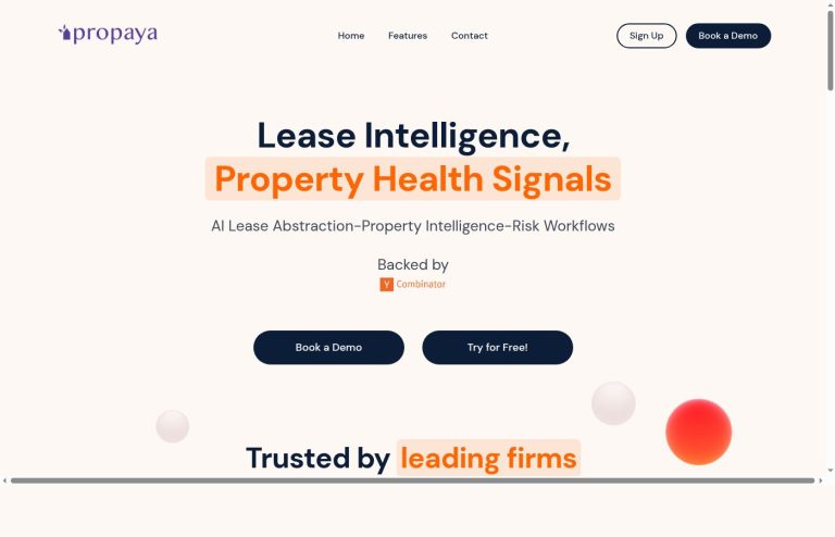 Propaya Review: AI commercial lease abstractions and review for real estate analysts