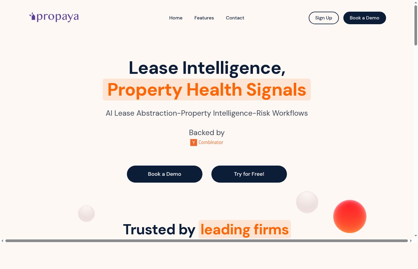 Propaya Review: AI commercial lease abstractions and review for real estate analysts